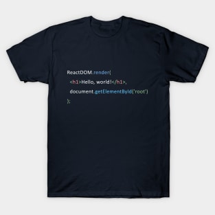 React JS ReactJS JavaScript Framework T-Shirt